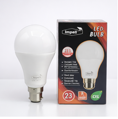 Impell 23W LED Bulb – Cool White, High Brightness