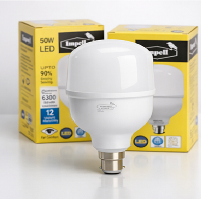 Impell 50W LED Bulb – Cool White, High Brightness, Energy Efficient