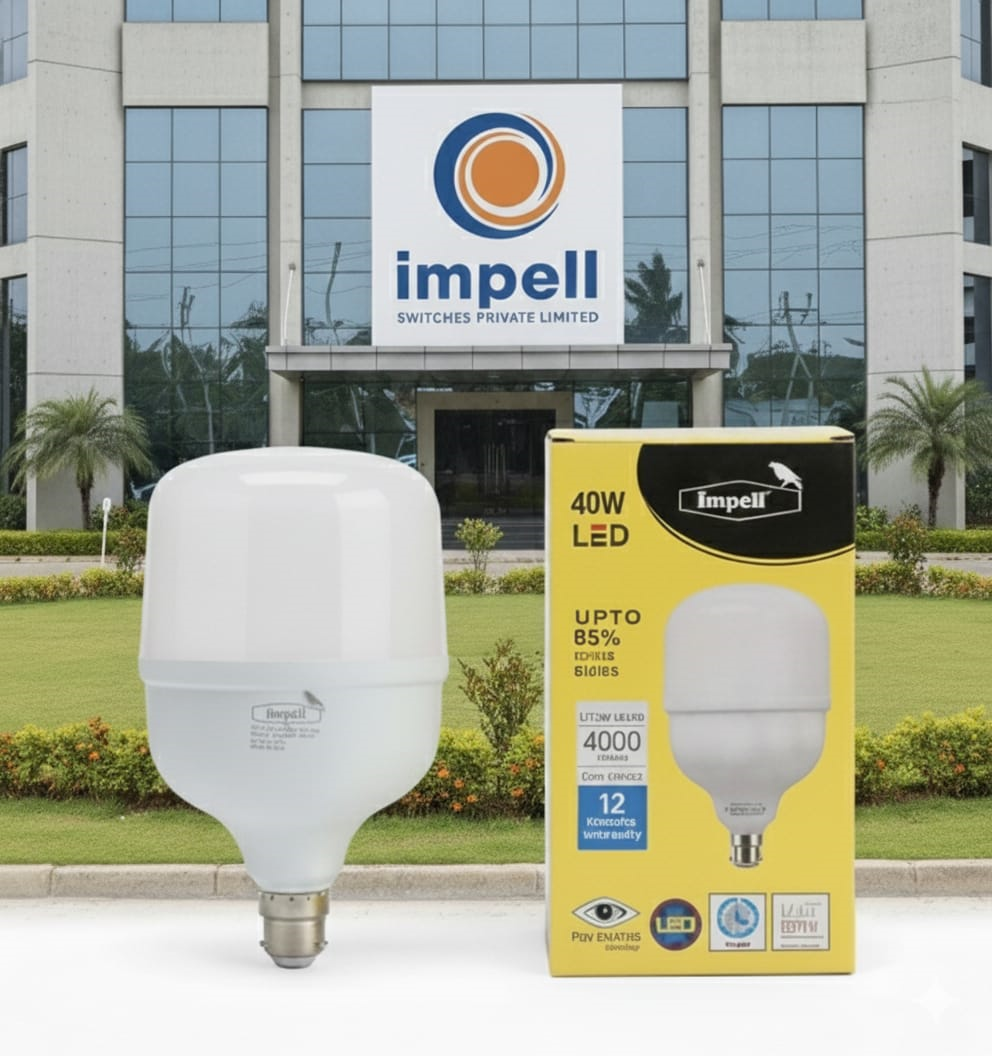 Impell 40W LED Bulb – Cool White, High Brightness, Energy Efficient