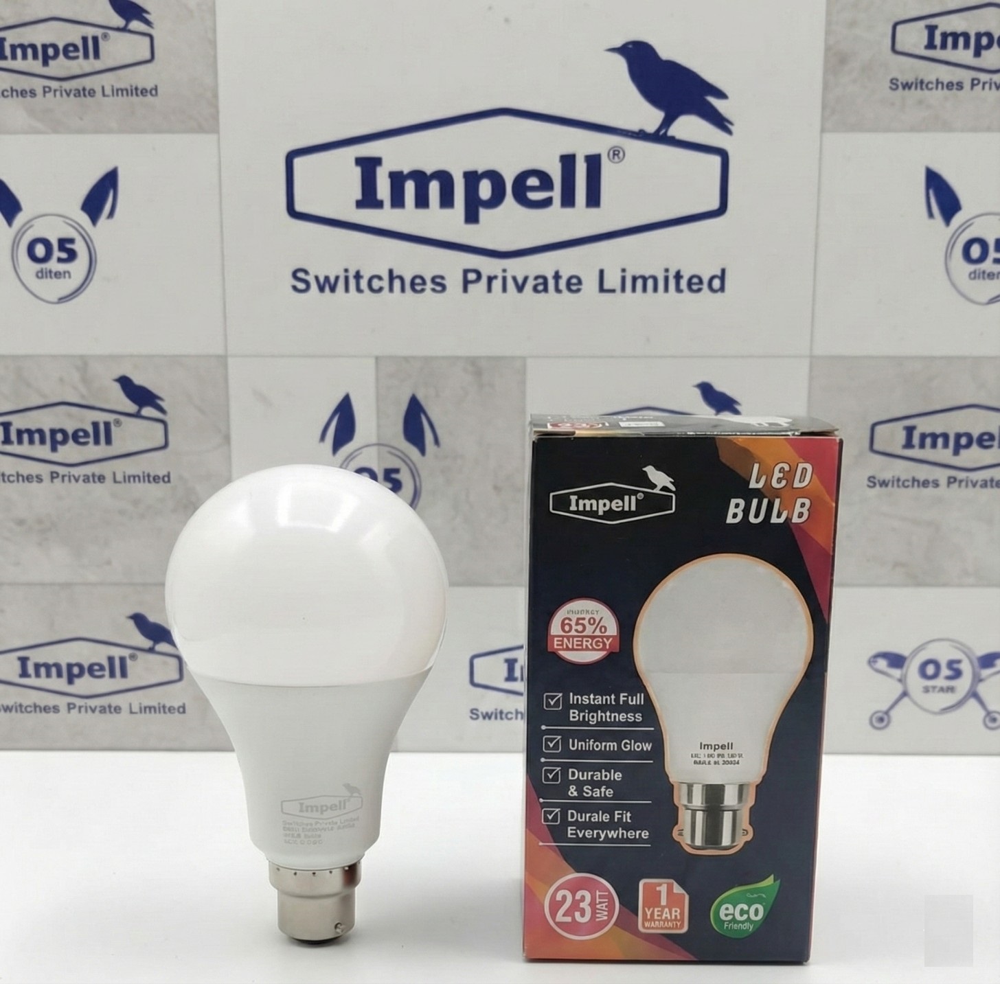 Impell 23W LED Bulb – Cool White, High Brightness